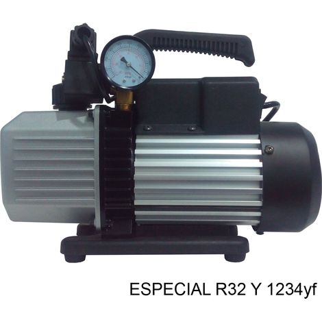 Bomba de vacío 2 etapas con Vacuometro para R32 y 1234yf