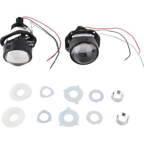 Lentille de projecteur LED 2.5 pouces, 6000K 8000LM 110W, phare de voiture H4 H7 9005 9006, Kit 2 paquets, étanche IP67