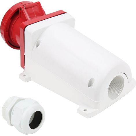 Connecteur industriel 3P+E 4 broches 380415V 125A, étanche IP67, pour l'agriculture (1/5)