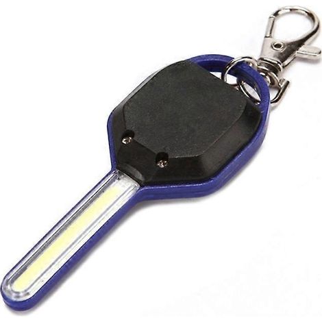 Lampe de poche LED miniature portable en forme de clé pour camping extérieur, lumière d'urgence pratique et compacte.