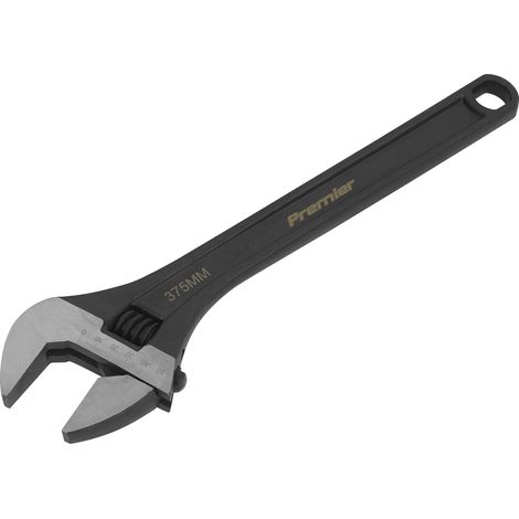 Sealey Adjustable Wrench 375mm Capacity 41mm Black Phosphate Finish AK9564
