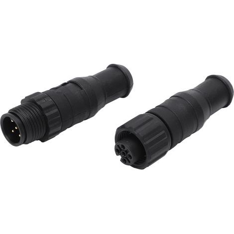 2PCS Marine for NMEA 2000 Terminators M12 Male Female 5 Pin IP67 Waterproof for Lowrance Networks (1/5)