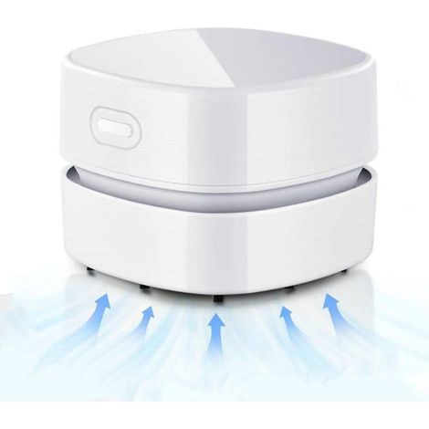 Mini Aspirateur de Table sans Fil, USB Rechargeable, 90 Minutes de Fonctionnement, Rotatif à 360°, pour Enlever Les Miettes, la Poussière et Les Cendres de la Table, du Bureau et du Clavier (1/5)