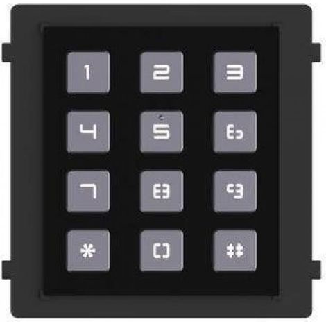Módulo de teclado negro Hikvision DS-KD-KP