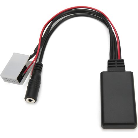 Adaptateur micro mains libres Bluetooth RD4 pour autoradio Peugeot (12 broches), compatible musique, AUX et appels. (1/5)