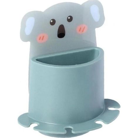 Caja de almacenamiento para cepillos de dientes con diseño de dibujos animados, tipo ventosa, para montaje en pared - Fei Yu (1/5)