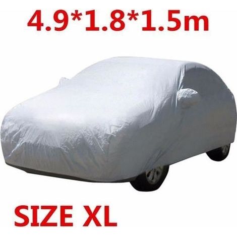(Graue) Schutzhülle fürs Auto – XL – Wasserdicht – Grau – Polyester (1/4)
