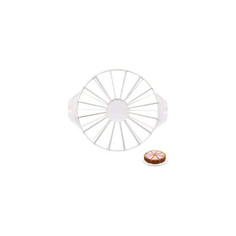 Tortenteiler Environ Kuchenteiler Gâteau Trancheuse Tortenteiler Réglable en Plastique Tortenteiler Pour la Coupe de 14/16 Même Tortenstücken Cuisine Gâteau Gadget Blanc 1 Pièce (1/4)