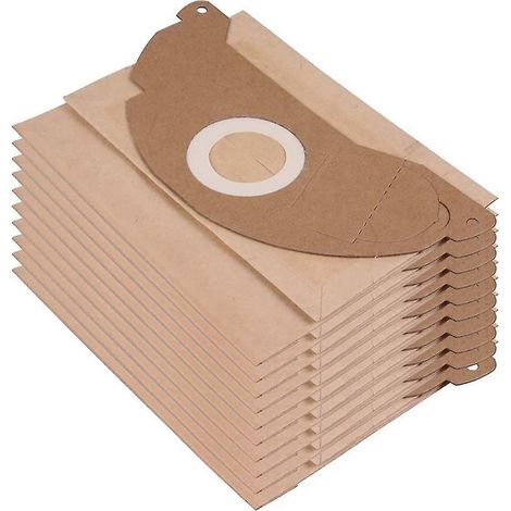 10 Papier-Staubsaugerbeutel für Kärcher 6.904-322.0 Mv2 Wd2 A2003 (1/4)
