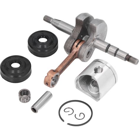 Kit bague d'étanchéité vilebrequin 38mm, piston, roulement, segment et circlip pour tronçonneuse Husqvarna 136 137 141 142 (1/5)