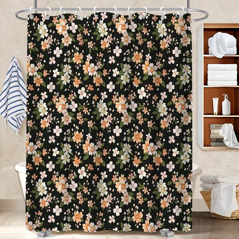 Rideau de douche imperméable en polyester 180x180 robuste bâche de douche pour salon de coiffure (1/5)