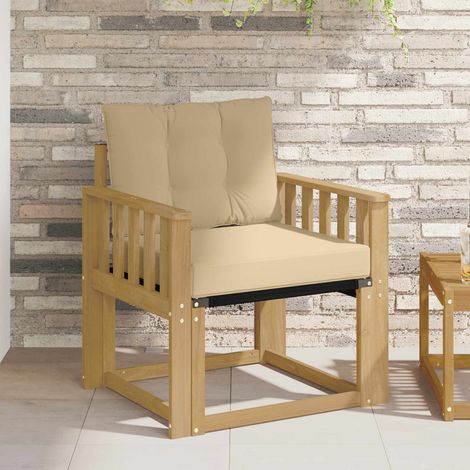 Sofá de exterior Madera maciza de acacia y textileno