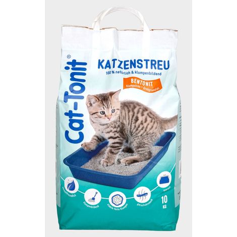 Cat Tonit Katzenstreu 10kg Klumpstreu Haustierstreu Einsteu Streu Haustier
