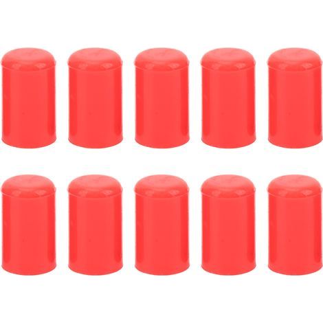 Couvercle de tuyau d'aspiration sous vide d'admission automatique, bouchons d'obturation en Silicone, bouchons d'extrémité de tube rouge 12mm, 10 pièces (1/5)
