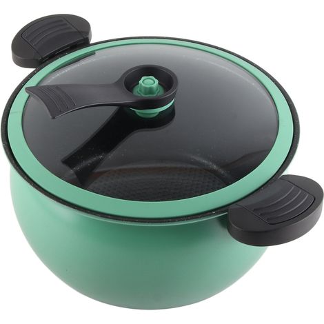 Cocotte minute antiadhésive verte 7L, grande capacité multifonction, casserole micro-pression pour cuisine domestique (1/5)