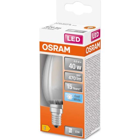 Lampadina LED Osram Star Classic B40 filamento Luce Naturale E14 (1/3)
