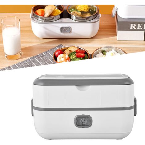 Boîte Repas Électrique Insulation Quadrate Autonome Détaillable Conteneur Interface Imperméable Cuisson Box
