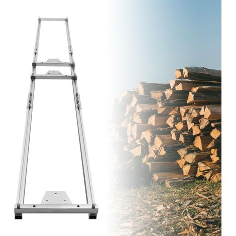 Scie mobile - Chevalet de sciage de 2,7 m pour tronçonneuse - Outil de tronçonneuse - Tréteau en alliage d'aluminium - Pour menuisiers, propriétaires, menuisiers (1/5)