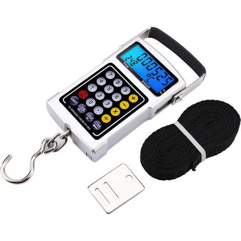 Elektronische Hakenwaage bis 50 kg, 7-in-1 digitale Hängegepäckwaage (1/5)