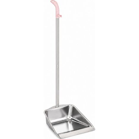 Paletta raccogli rifiuti in metallo zincato antiruggine alta 86 cm - Impugnatura ergonomica con gancio per appenderla (1/5)
