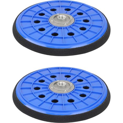 Trade-Shop Klett 225mm Schleifteller Treibteller für Builder BDPG600 BDPG680 BDPG680-1 BDPD68, DEMA 600 W, Menzer LHS 225 Langhalsschleifer - 2 Stück