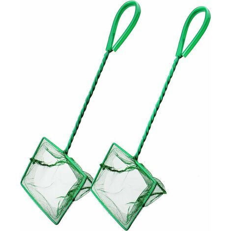 2-teiliges Aquarium-Fischernetz-Set, Fischernetz mit Griff, kleines Fischernetz für Aquarien (1/5)