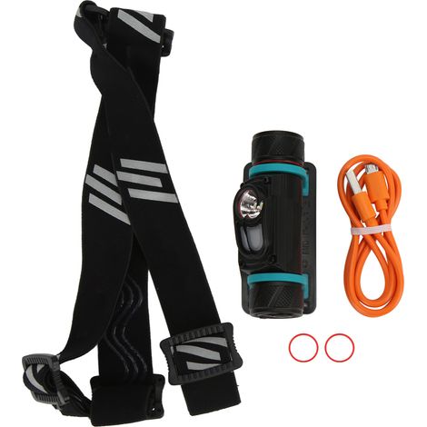 Wiederaufladbare, wasserdichte und ultrahelle LED-Stirnlampe per USB für Wandern und Camping (1/5)