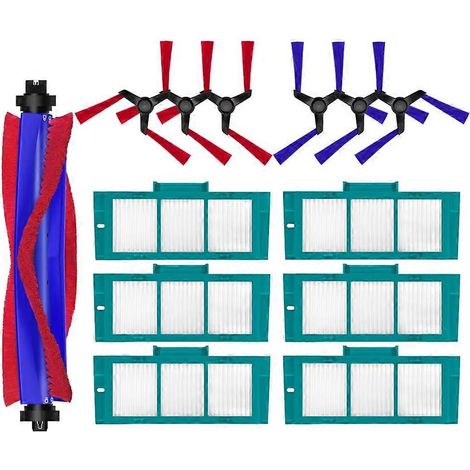 Ensemble de 13 brosses principales, filtres HEPA et brosses latérales pour aspirateur robot Spot+Scrub AI - Pièces de rechange (1/5)