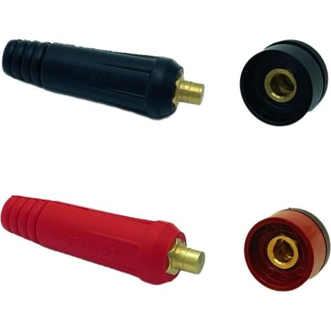 Lot de 4 câbles de soudage TIG DKJ10-25 et DKZ10-25 Montage rapide