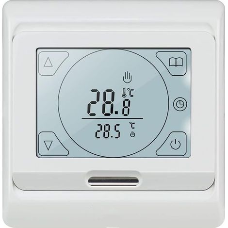 Thermostat Chauffage au Sol Eau Programmable 3A, Numérique Thermostatique Plancher Chauffant à Eau 220V (1/5)