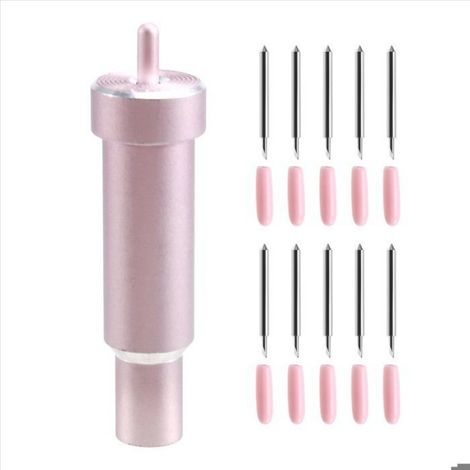 Lame de Coupe Profonde pour Cricut Maker 3/Maker/Explore 3/Air 2/Air/One/Venture, Lame à Pointe Profonde à 60° et Boîtier (1/4)