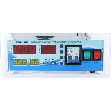 Contrôleur d'incubateur 180-240V XM-18D, température et humidité entièrement automatiques