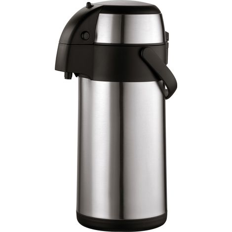 Axentia 116710 - Dispenser Termico con rubinetto, Acciaio Inox, 3 litri, Argento/Nero, 35 x 15 x 15 cm (1/4)