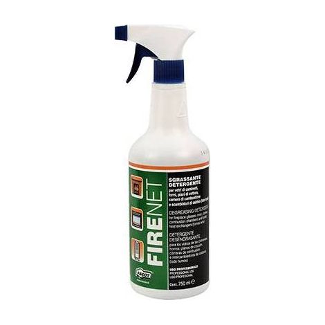 SGRASSATORE SGRASSANTE DETERGENTE VETRI CAMINETTO FIRENET Misura: 750 ml