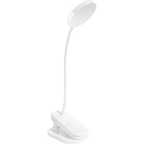 Lampe De Lecture Pour Lit - Bras Flexible En Métal - Pince Non Glissante Avec Rembourrage En Mousse - Convient Pour Livres Tablettes E-Lecteurs - 1 Pièce (1/5)