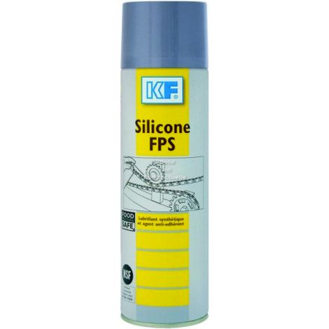 Lubrifiant silicone aérosol 500ml – Huile inodore pour pièces mécaniques – Résiste de -40°C à +200°C – Évite grincements et blocages – KF