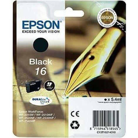 Epson Patrone WF2010/2510/2530/2540 bk T1621 (C13T16214010)