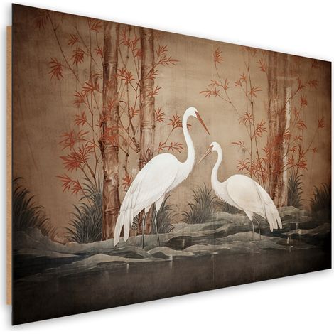 Deco panel picture, Animal Oriental Bird - 90x60 (1/5)
