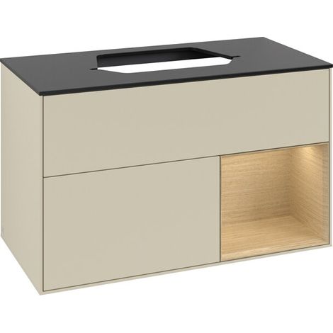 Villeroy & Boch F372PCHJ Armoire sous lavabo Finion F37 (1/2)