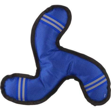 Giocattolo da masticare per cani in tessuto con fischietto e strisce riflettenti - Blu (1/5)