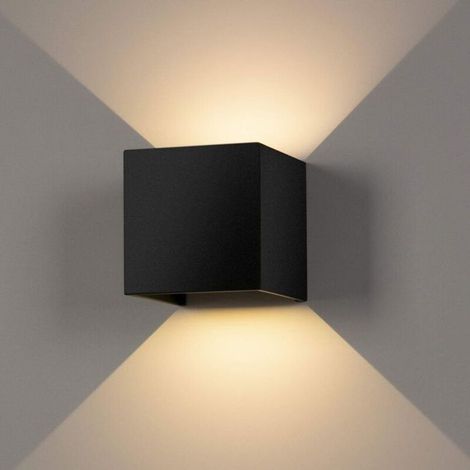 Applique murale LED étanche - 12 W - Indice de protection IP65 - Orientable - Lumière blanc chaud 3000 K - Convient à une utilisation intérieure/extérieure - Angle réglable (1/3)