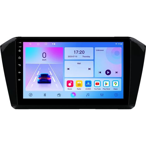 Autoradio, touchscreen, compatibilità con smartphone, compatibile con modello generico di veicolo Passat B8 2015-2020, 4 core 1G 32G -T1 (1/2)