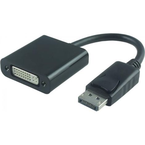 MicroConnect Spagna DPDVI015 - Adattatore con uscita DisplayPort, nero
