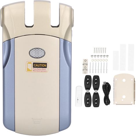 Serrure connectée invisible WAFU 019 Bluetooth Tuya, verrouillage à distance sans fil et application mobile, installation facile sans câblage, coque en alliage de zinc robuste pour porte intérieure (1/5)