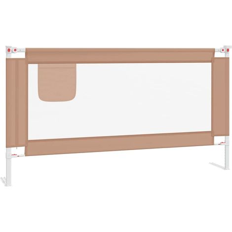 Maison Exclusive - Kleinkind-Bettschutzgitter Taupe 160x25 cm Sto (1/5)