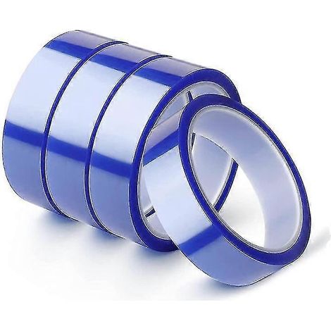 rouleaux de ruban adhésif haute température 1 pouce x 108 pieds, ruban bleu résistant à la chaleur par sublimation, ruban de transfert thermique jusqu'à T (1/5)