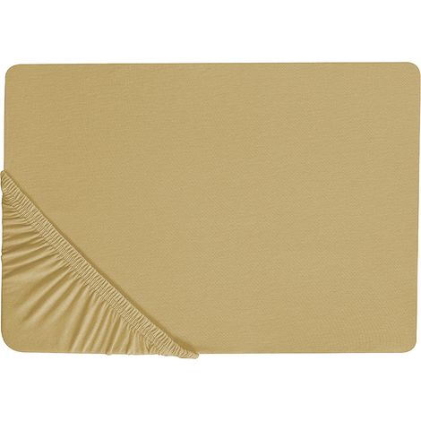 Sábana de algodón verde oliva 140 x 200 cm ajustable bordes elásticos sólido Janbu