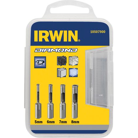 IRWIN 10507900 Diamond Drill Bit Set 4 Piece 5-8mm IRW10507900