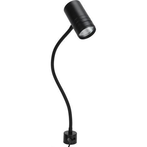 Flexible 12-W-LED-Schwanenhalslampe für Nähmaschinen, Magnetfuß, Werkstattlampe mit 110–220-V-EU-Stecker (1/5)