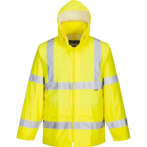 Portwest Warnschutz Regenjacke für Herren H440 Gelb 6XL